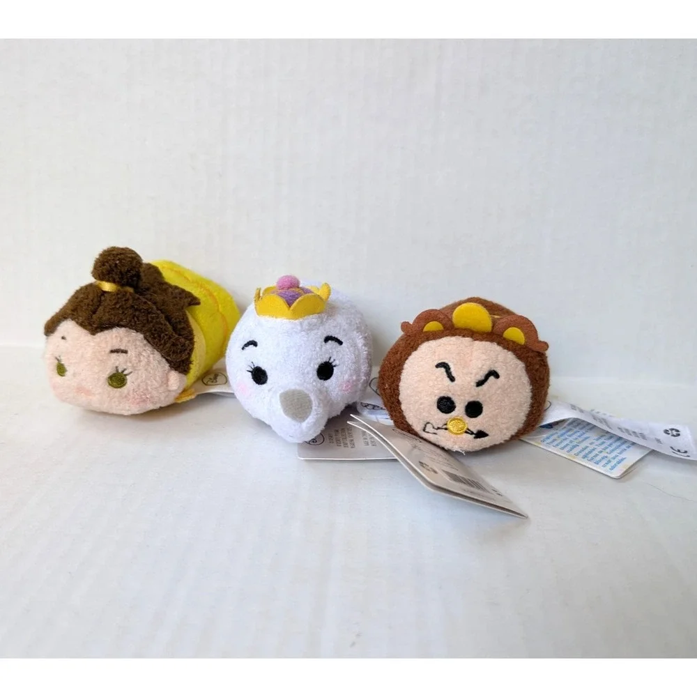 Disney Tsum Tsum Plush lot of 15 Frozen Moana Beauty Beast Peter Pan +